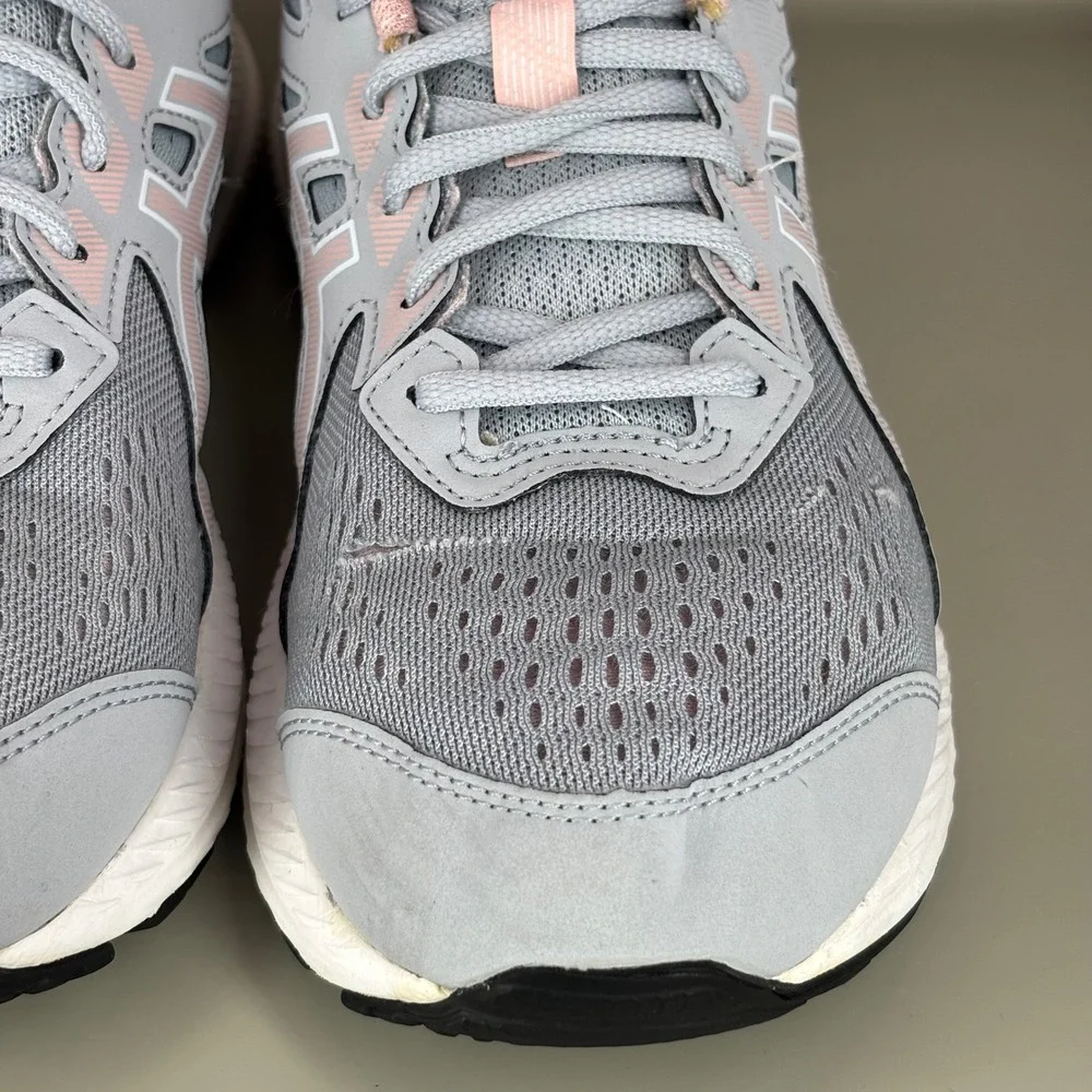 Asics Gel-Contend 8 Womens Running Shoes Grey Pink 1012B319 Wide Size 9.5